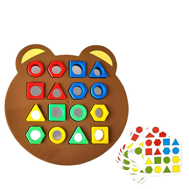 Shape Matching Board Game Color Sensory Educational Toy Quick Matching