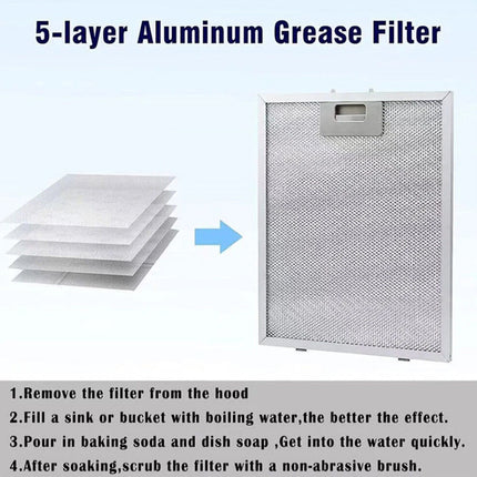 2PCS 320x260mm Cooker Hood Grease Filter Metal Mesh Kitchen Extractor Fan