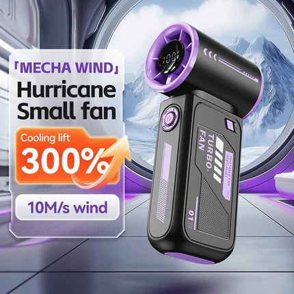 Portable Handheld Turbo Fan 3600mAh USB Rechargeable Adjustable Airflow