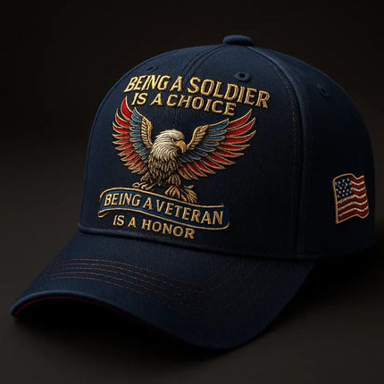 Veteran Commemorative Baseball Cap, Being a Soldier Embroidered Hat