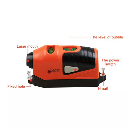 Mini Laser Level Vertical Horizontal Straight Line Measurement Gauge Tool