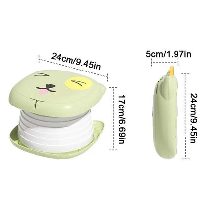 Portable Folding Potty Training Seat for Toddlers - Travel Toilet for Car & Camping