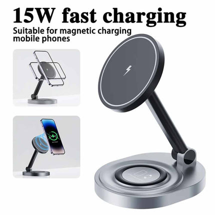 Magnetic Wireless Charger Stand for iPhone 15/14/13/12 Pro Max MagSafe