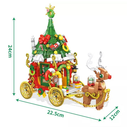 Mini Building Blocks Bricks Girls Toy Christmas Gift Elk Santa Snowman