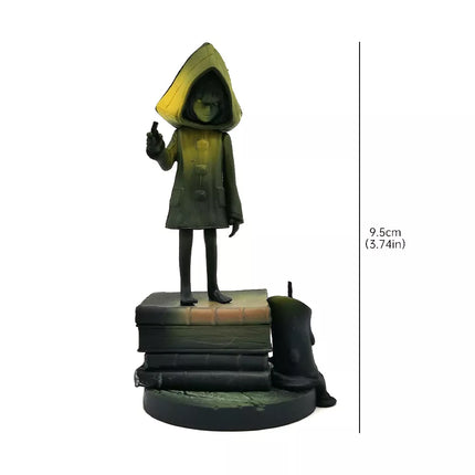 Cute Nomes with Yellow Raincoat Girl Statue Game Toy Model
