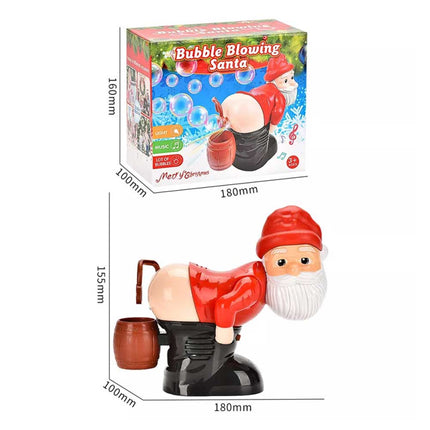 Electric Santa Claus Bubble Machine with Music Light Entertainment