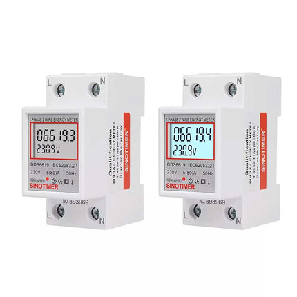 LCD Digital Power Meter KWH Electric Meter 220V 230V 50 60Hz Indoor