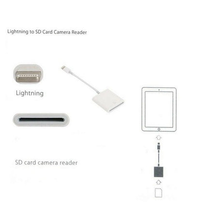8Pin SD Card Camera Reader for iPhone XR XS Max iPad Pro Mini