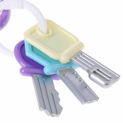 Musical Car Key Toy for Baby, Colorful Flash Keychain Pretend Remote Gift