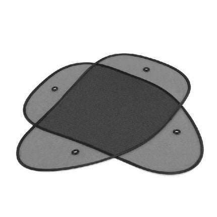 2Pcs Car Sun Shade Cover Blind Mesh Max UV Protection Rear Front Window