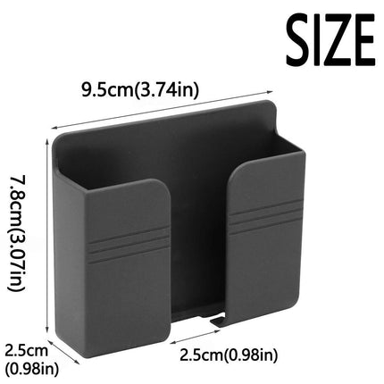4Pcs Wall Mounted Remote Control & Phone Holder Rack Home Decor
