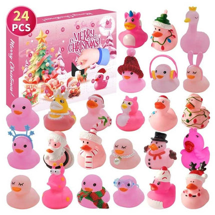 2025 Christmas Countdown Advent Calendar Pink Duck Daily Surprise