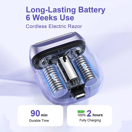 Waterproof Electric Razor for Women, Sensitive Skin Lady Shaver
