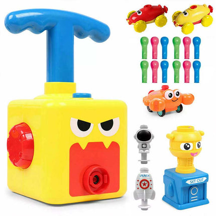 Balloon Powered Car Launcher Toy Inertia Creative Science Experiment Kit