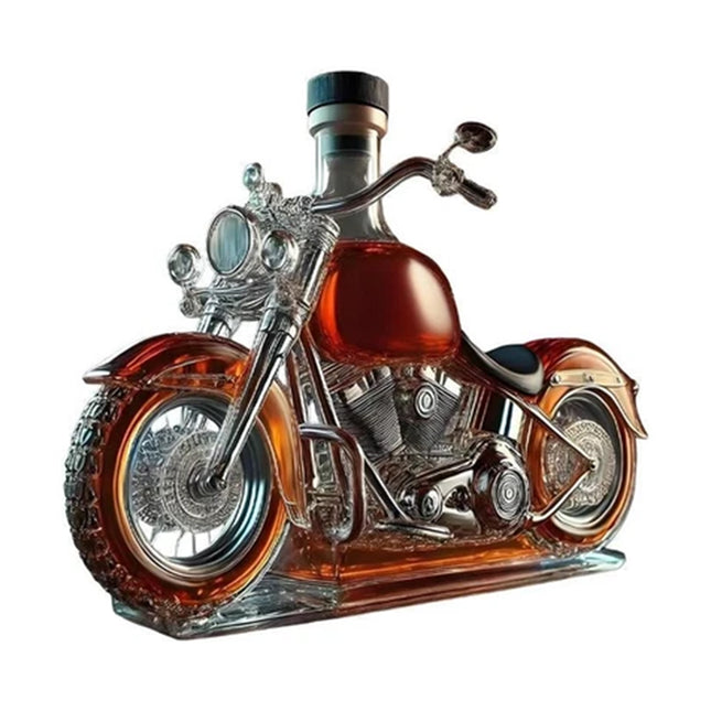 Motorcycle Glass Wine Decanter Vintage Whisky Decanter Liquor Bottle