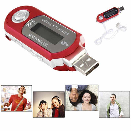 Portable MP3 Player 4GB 8GB USB Digital LCD FM Radio Rechargeable Music