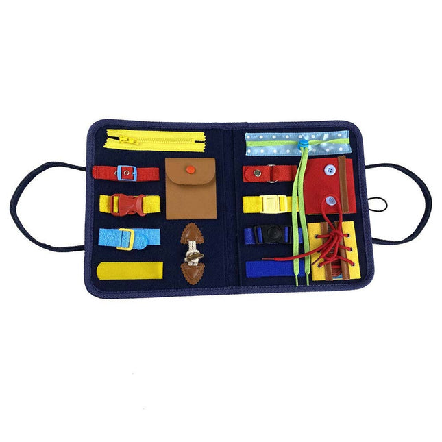 Toddler Montessori Busy Board – Educational Sensory Fine Motor Toy