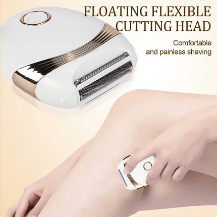 3-in-1 Rechargeable Wet & Dry Lady Body Shaver, Painless Mini Women Razor