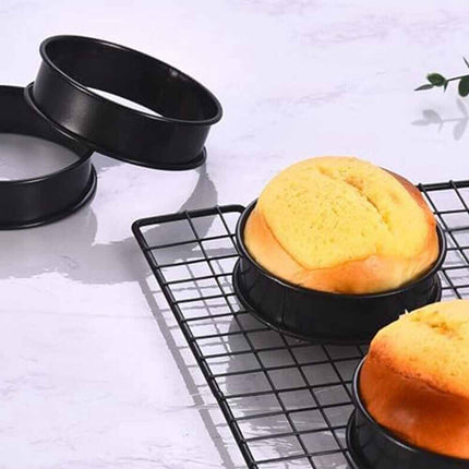 8Pcs Non-Stick 4 Inch Steel Crumpet Rings for English Muffins