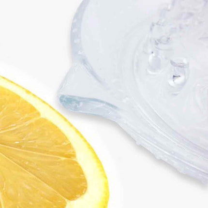 Traditional Glass Lemon Lime Juicer Press, 13cm Fruit Squeezer Tool