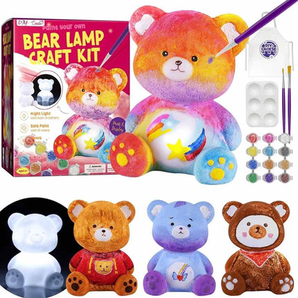 DIY Bear Lamp Painting Kit for Kids, Fun Arts & Crafts Activity Set