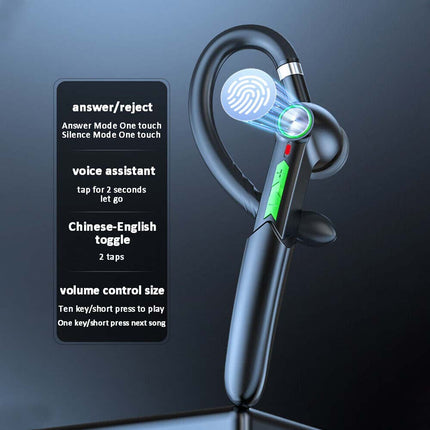 Wireless Bluetooth Headset for Driving – Handsfree Trucker Earpiece