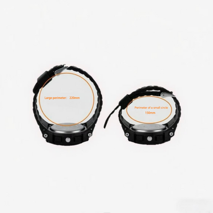 Men's Solar Sports Watch Dual Time LED Digital Waterproof Analog