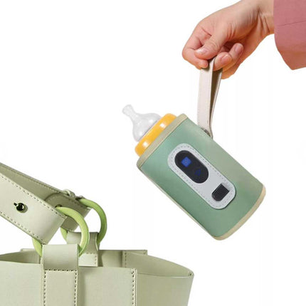 Portable USB Baby Milk Bottle Warmer for Car Heating Travel Bag