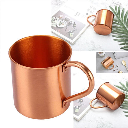450ML Pure Copper Moscow Mule Mug for Camping, Coffee, Beer, Cocktail