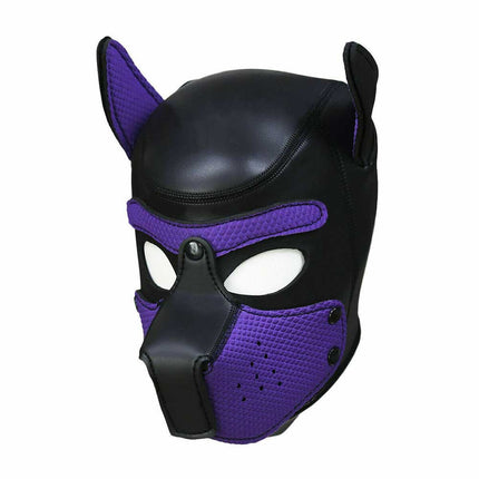 Dog Head Mask Puppy Cosplay Party Role Play Prop Soft Rubber Neoprene Toy