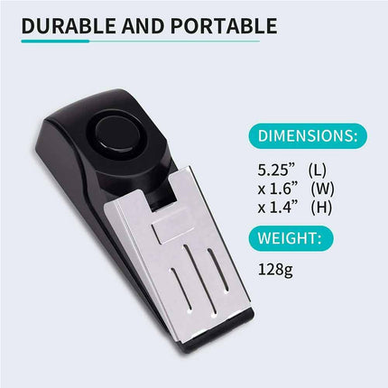 Door Stop Alarm Wedge Security System Intruder Alert Home Detection Device
