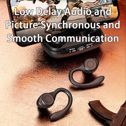 Wireless Bluetooth 5.3 Sport Earbuds Gym Headphones with Mic Sweatproof