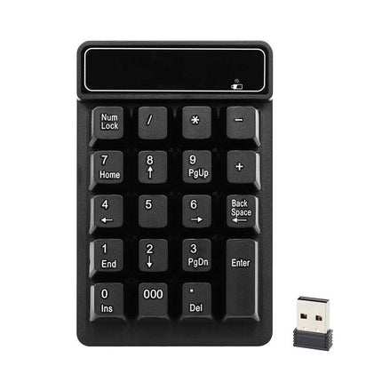 Wireless Numeric Keypad 2.4GHz, 19 Keys, Mechanical Feel Keyboard