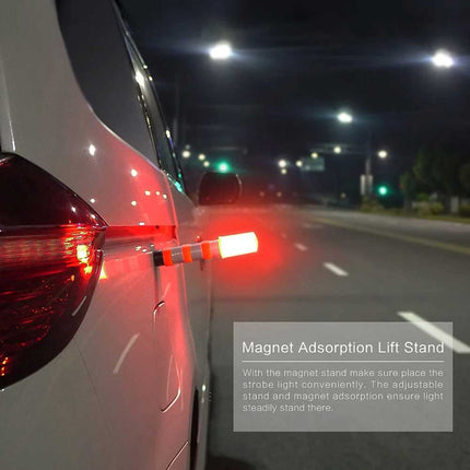 2PCS LED Car Emergency Warning Light, Roadside Safety Flash Flare Strobe