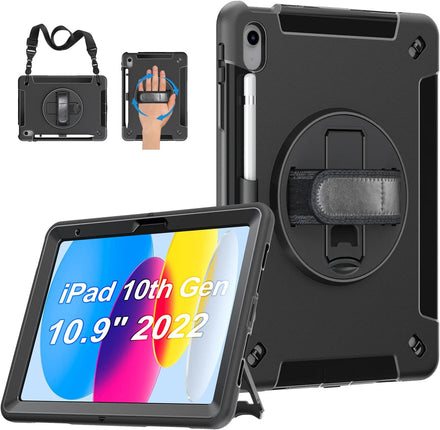Rugged Shockproof Case for iPad A16 2025 iPad 10th Gen 2022 10.9 Inch