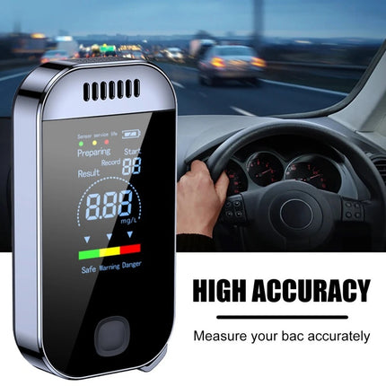 Professional LCD Digital Breathalyzer Police Alcohol Tester Self Analyzer