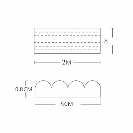 2M Safety Table Edge Corner Protector Guard Strip Foam Bumper