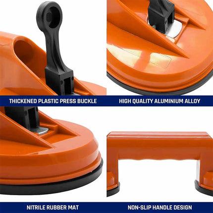 Dual Suction Cup Pad Lifter 50kg Sucker Plate Glass Tile Mirror Puller
