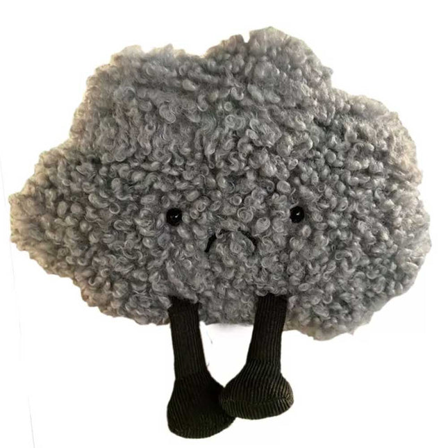 Amuseables Storm Cloud Plush Small Grey Pillow Dark Cloud