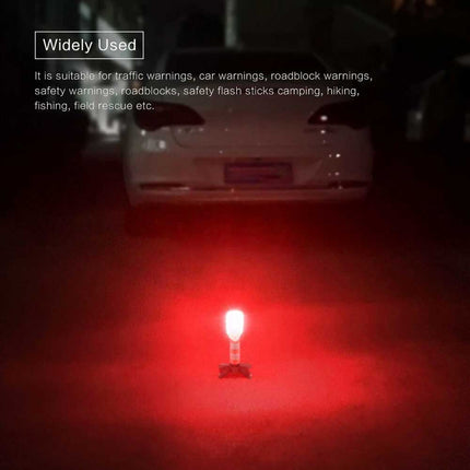2PCS LED Car Emergency Warning Light, Roadside Safety Flash Flare Strobe