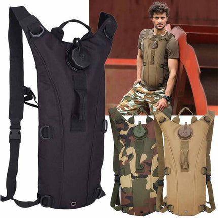 Outdoor 3L Camping Water Bladder Pack, Tactical Hiking Backpack