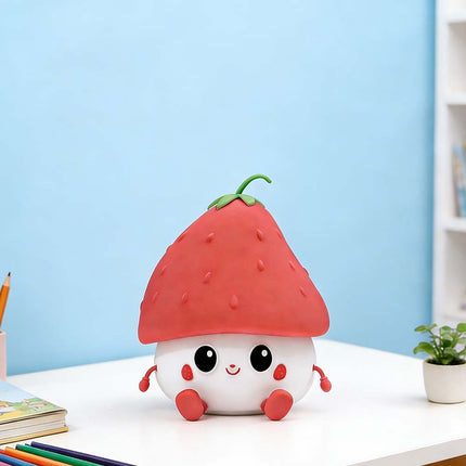 7 Colours Strawberry Lumi Buddy Nightlight, Wireless Bedroom Light 11cm Gift