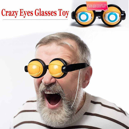 Funny Crazy Blink Glasses Toy – Party Gag Eyewear for Adults