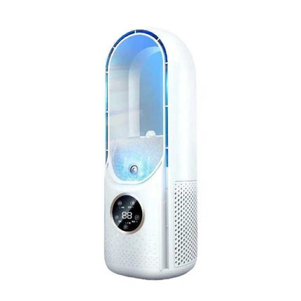 Portable Leafless Electric Fan 6 Speed Silent Timer Air Cooler Conditioner