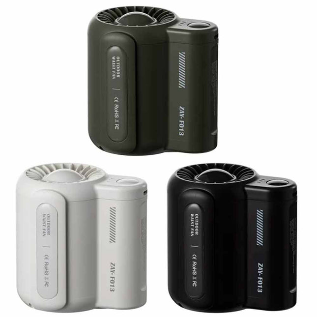 Clip On Waist Fan Hands Free Rechargeable Under Shirt Personal Cooling Fan