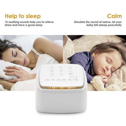 White Noise Sleep Aid Machine, 30 Natural Rain Sounds with Timer