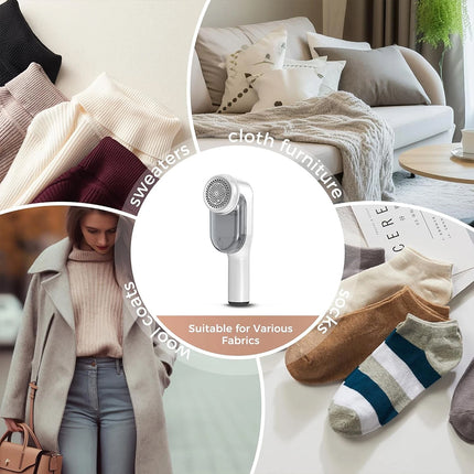 Electric Lint Remover with Display Clothes Bobble Fabric Fluff Shaver