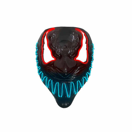 Halloween Venom Mask LED Light Up Neon Mask Scary Costume Cosplay
