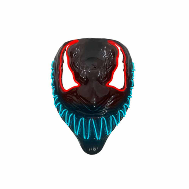Halloween Venom Mask LED Light Up Neon Mask Scary Costume Cosplay