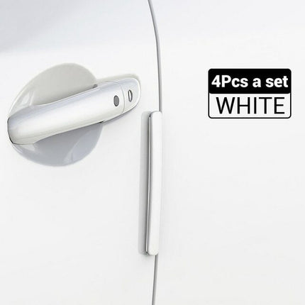 4Pcs Black Car Door Edge Guard Anti-Scratch Trim Protector Sticker